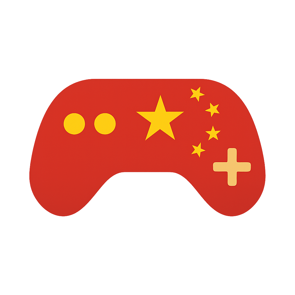 Gamepad com estrelas chinesas